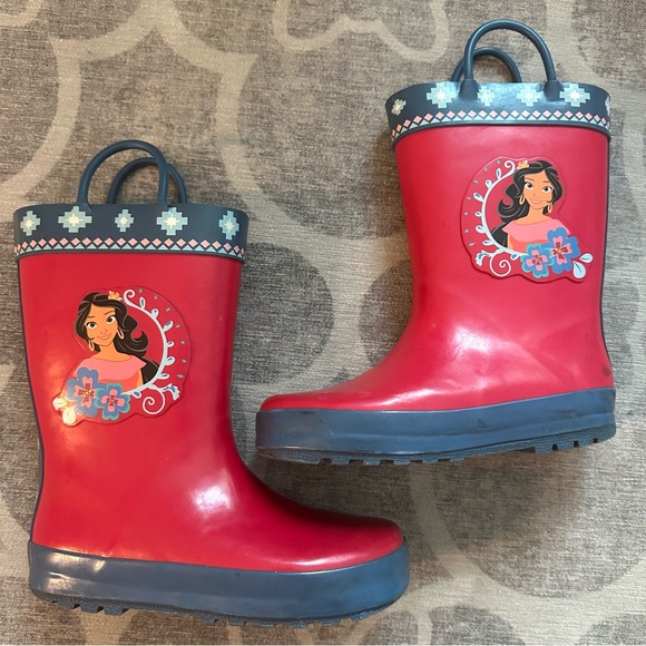 Disney’s Elena rain boots -girls size 11 - Picture 1 of 8